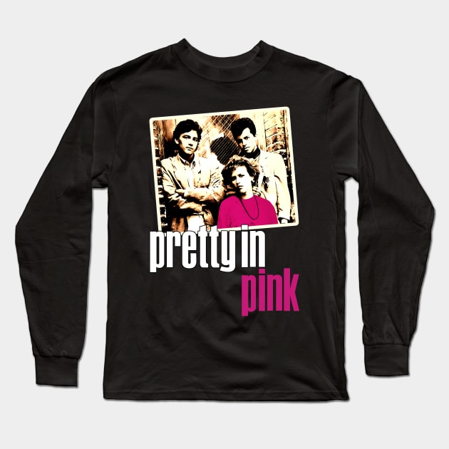 Pretty In Pink Inspired Design Long Sleeve T-Shirt by HellwoodOutfitters